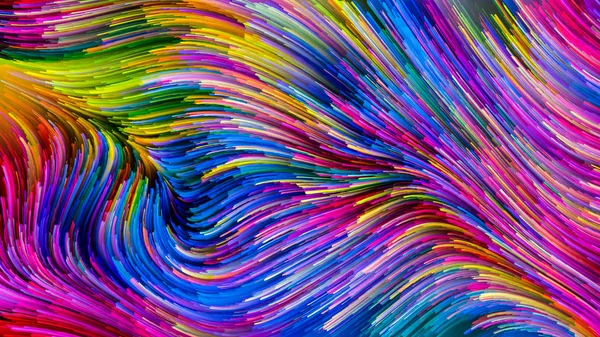 Σειρά Χρώμα Στην Κίνηση Δημιουργική Διάταξη Των Χρωμάτων Που Ρέει — Φωτογραφία Αρχείου