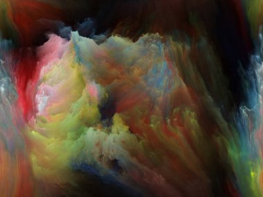 Akışı serisi renk. Fon müzik, yaratıcılık, hayal gücü, sanat ve tasarım konusunda tasarım tamamlayacak dijital boya streams