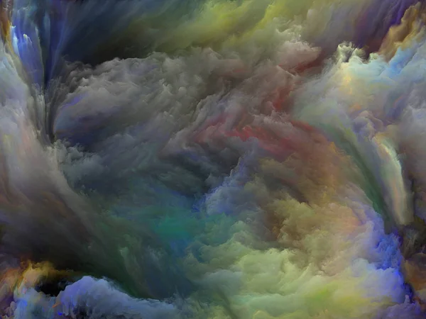 Color Flow Series Абстрактная Композиция Потоков Цифровой Краски Подходит Проектов — стоковое фото