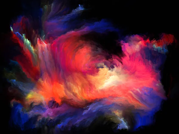 Color Flow Series Design Composed Streams Digital Paint Metaphor Subject — Stock Photo, Image