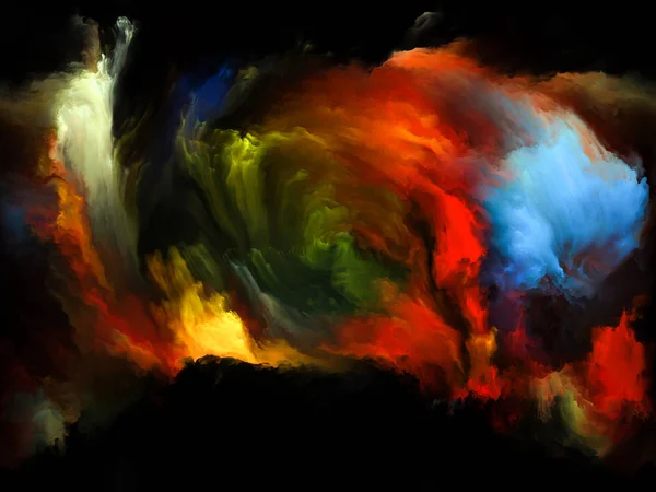 Color Flow series. Interplay of streams of digital paint on the subject of music, creativity, imagination, art and design