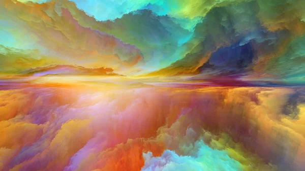 Dream Land Series Backdrop Digital Colors Subject Universe Nature Landscape — Stock Photo, Image