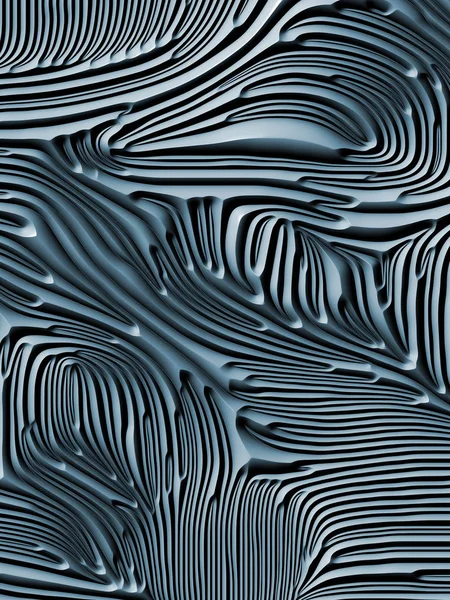 Curves Nature Series Abstract Design Made Rendering Blue Embossed Bas — Stock Photo, Image