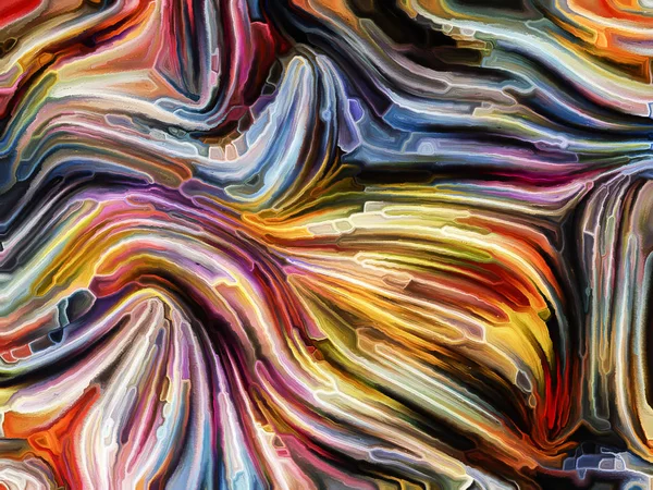 Renk Dizilerinin Desenleri Hayal Gücü Yaratıcılık Sanat Konularındaki Boyalı Cam — Stok fotoğraf