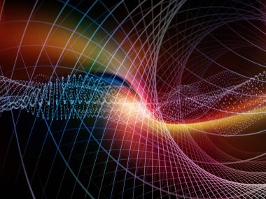 Numara serileri teknoloji. Basamak, Izgaralar ve ışıklar uygun teknoloji, bilim ve bilgisayar bilgi dünyası ile ilgili projelerde soyut kompozisyon