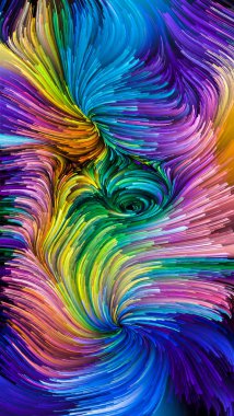 Hareket içinde renk serisi. Akan boya desen tasarım, yaratıcılık ve hayal gücü ekranlar ve mobil cihazlar için duvar kağıdı olarak kullanmak için bu konuda etkileşimi