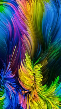 Hareket içinde renk serisi. Sanatsal soyutlama sıvı boya desen tasarım, yaratıcılık ve hayal gücü ekranlar ve mobil cihazlar için duvar kağıdı olarak kullanmak için bu konuda oluşur