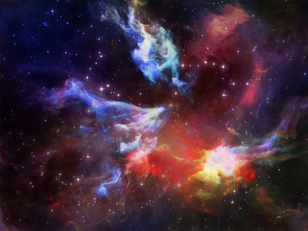 Derin uzay serisi. Düzenleme alanı Bulutsusu, toz bulutlar ve evren, doğa, bilim ve hayal gücü konusunda yıldız