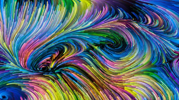 Serie Color Movimiento Composición Fondo Del Patrón Pintura Flujo Sobre — Foto de Stock