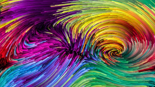 Serie Color Movimiento Disposición Creativa Del Patrón Pintura Líquida Como — Foto de Stock