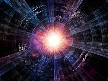 Soyut disk serisi. Arka plan tasarım fraktal disk yapılarının tasarımı, bilim ve hayal gücü konusunda