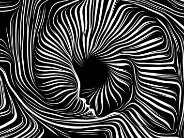 İç geometri serisi. İnsan insan ruhunun, iç tiyatro, sanat, şiir ve Maneviyat konusunda bir metafor olarak geleneksel gravür tarzda işlenen yüzü oluşan tasarım