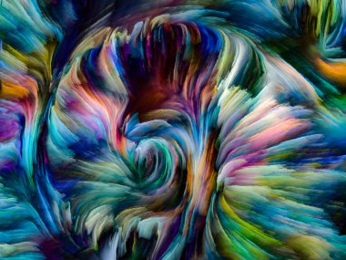 Sıvı renkli serisi. Yaratıcılık, sanat ve tasarım projeleri için uygun bir zemin olarak çok renkli boya çizgiler bileşimi