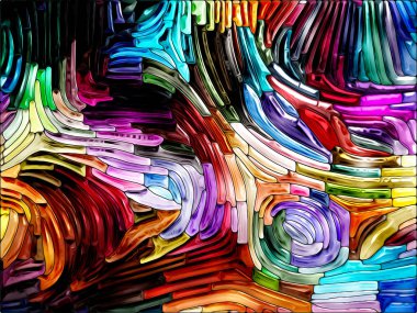 Sıvı renkli serisi. Renkli cam desen yaratıcılık, sanat ve tasarım konusunda düzenlenmesi