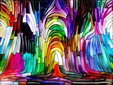 Sıvı renkli serisi. Renkli cam desen yaratıcılık, sanat ve tasarım konusunda yapılmış soyut tasarım