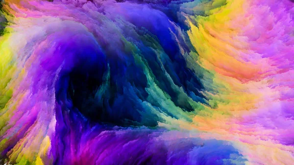 Color Motion Serie Kreative Anordnung Von Fließenden Farbmustern Als Konzeptmetapher — Stockfoto