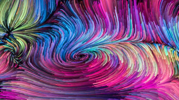 Serie Color Movimiento Composición Patrón Pintura Líquida Con Relación Metafórica — Foto de Stock