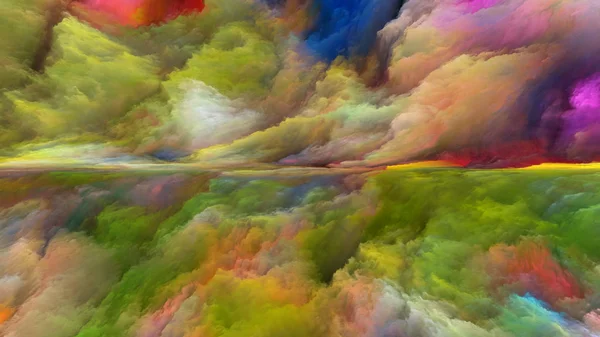 Innerlijke World Series Samenstelling Van Digitale Kleuren Het Onderwerp Van — Stockfoto