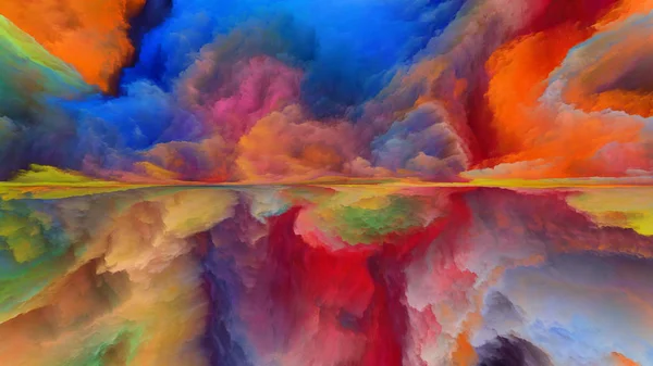 Serie Dream Land Composición Fondo Colores Digitales Sobre Tema Del — Foto de Stock