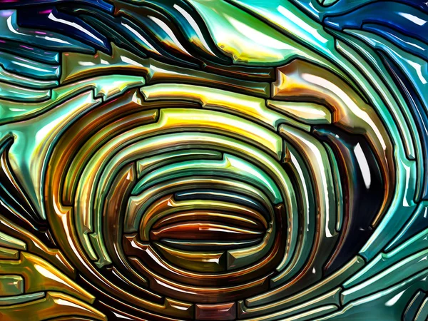 Série Padrão Cores Abstração Artística Composta Design Vidro Chumbo Reminiscente — Fotografia de Stock