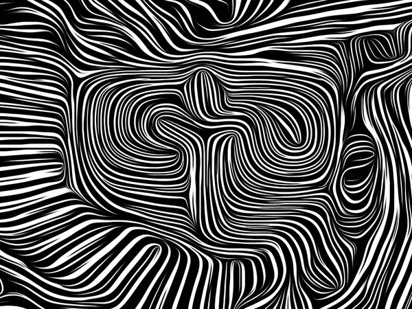 Lines of the Cross series. Abstract cross symbol rendered in traditional woodcut style on the subject of human soul, Christianity, religion, art, poetry and spirituality