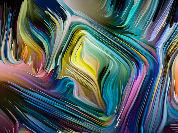 Řada Liquid Color Podkladový Design Vícebarevných Malířských Pruhů Téma Kreativity — Stock fotografie