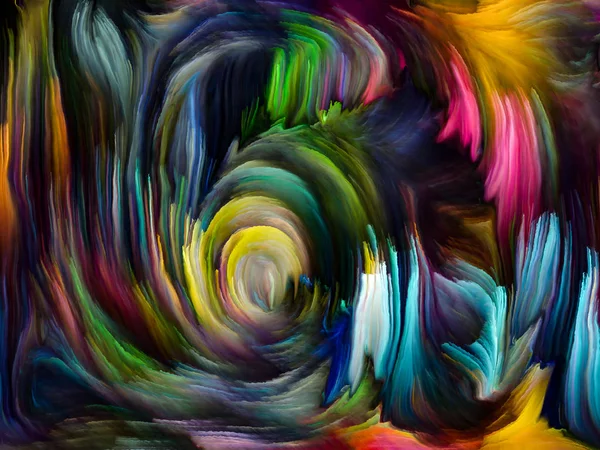 Liquid Color Series Arrangement Multi Color Paint Streaks Subject Creativity — Stock Photo, Image