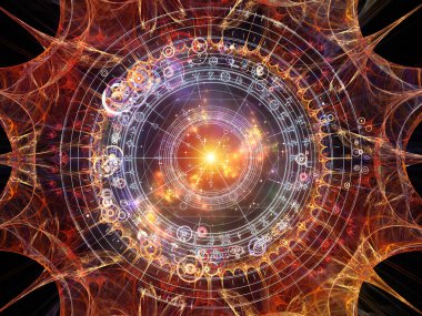 Fraktal öğeleri, kutsal sembolleri ve dairelerin mistisizm, gizli, Astroloji ve manevi konuda arka plan. Kutsal daireler serisi.
