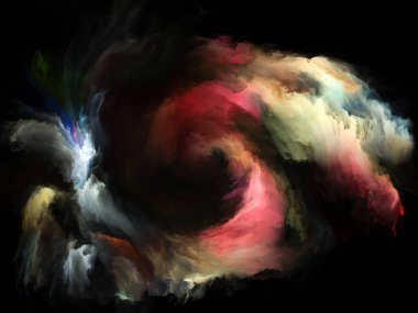 Akışı serisi renk. Arka plan müzik, yaratıcılık, hayal gücü, sanat ve tasarım projelerde kullanılmak üzere dijital boya streams yapılmış