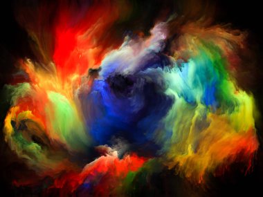 Akışı serisi renk. Arka plan tasarım akarsu müzik, yaratıcılık, hayal gücü, sanat ve tasarım konusunda dijital boya