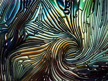 Desen serisi renk. Leaded cam tasarımı anımsatan Art Nouveau doğa, güzellik ve Maneviyat mecazi ilişki ile kompozisyon