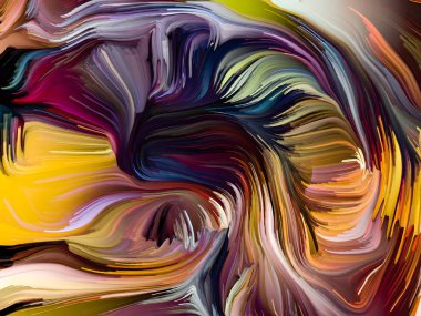 Sıvı renkli serisi. Yaratıcılık, sanat ve tasarım konusunda çok renkli boya çizgileri düzenlenmesi