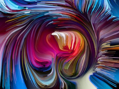 Sıvı renkli serisi. Yaratıcılık, sanat ve tasarım konusunda çok renkli boya çizgileri düzenlenmesi