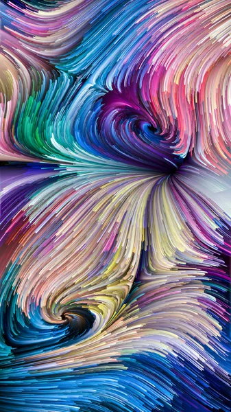 Color Motion Series Arrangement Liquid Paint Pattern Subject Design Creativity — Stock Photo, Image