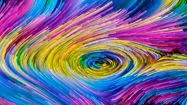 Serie Color Motion Interazione Disegno Vernice Liquida Sul Tema Del — Foto Stock