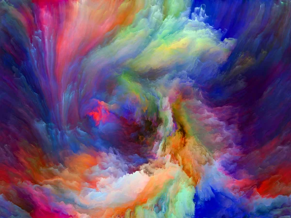 Color Flow Series Организация Потоков Цифровой Краски Тему Музыки Творчества — стоковое фото