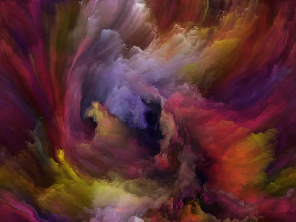 Серія Кольорових Потоків Аранжування Потоків Цифрової Фарби Тему Музики Творчості — стокове фото
