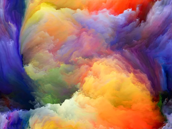 Color Flow Series Графическая Композиция Потоков Цифровой Краски Предмета Музыки — стоковое фото