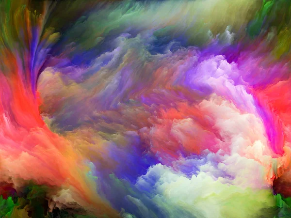 Color Flow Serie Abstrakte Komposition Digitaler Farbströme Für Projekte Den — Stockfoto