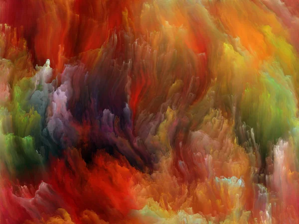 Color Flow series. Composition of  streams of digital paint for projects on music, creativity, imagination, art and design