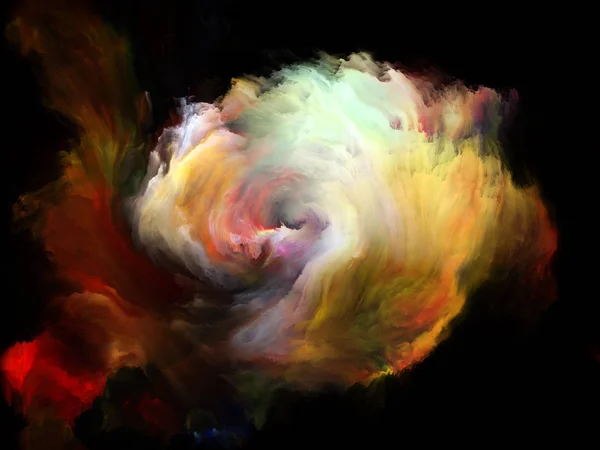 Color Flow Serie Fundalul Fluxurilor Vopsea Digitală Tema Muzicii Creativității — Fotografie, imagine de stoc
