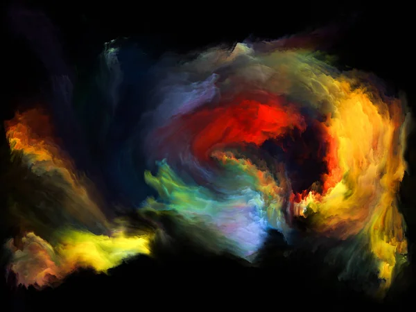 Color Flow series. Backdrop of streams of digital paint on the subject of music, creativity, imagination, art and design
