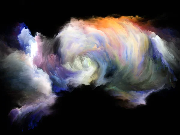Color Flow Serie Abstraktes Design Aus Strömen Digitaler Farbe Zum — Stockfoto