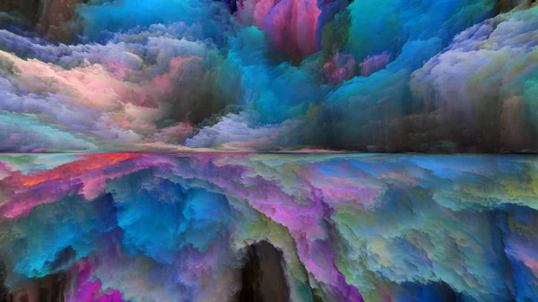 Serie Dream Land Composizione Sfondo Colori Digitali Sul Tema Dell — Foto Stock