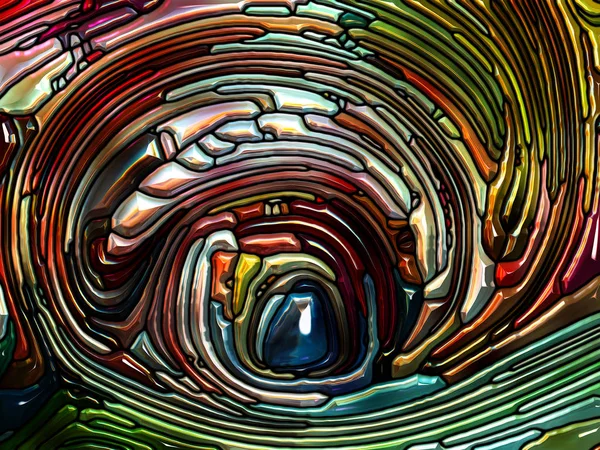 Farbmusterserie Abstrakte Komposition Aus Bleiglasdesign Das Jugendstil Erinnert Für Projekte — Stockfoto