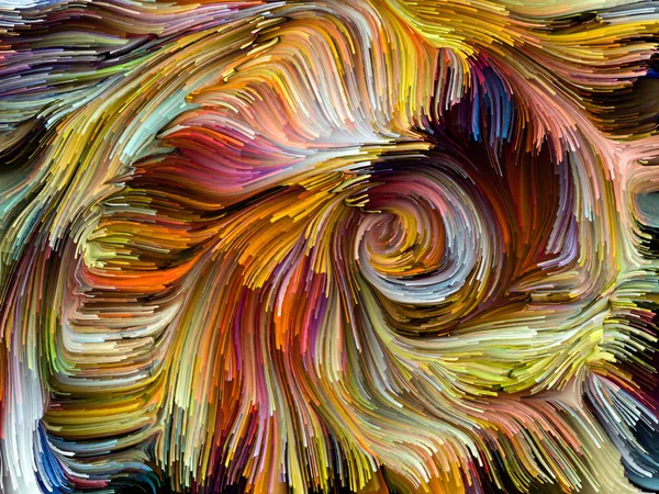 Série Liquid Color Design Composé Stries Peinture Multicolores Comme Métaphore — Photo