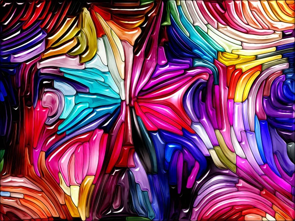 Flytende Fargeserie Abstrakt Utforming Fargede Glassmønstre Forbindelse Med Kreativitet Kunst – stockfoto