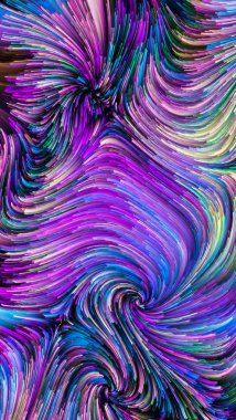 Hareket içinde renk serisi. Grafik tasarım, yaratıcılık ve hayal gücü ekranlar ve mobil cihazlar için duvar kağıdı olarak kullanmak için tasarımlar için akan boya desen kompozisyonu