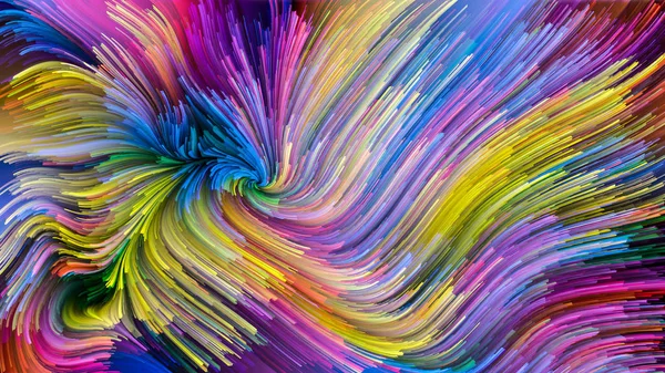 Color Motion Series Arrangement Liquid Paint Pattern Subject Design Creativity — Stock Photo, Image