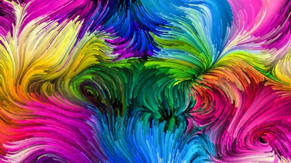 Color Motion Series Interplay Liquid Paint Pattern Subject Design Creativity — Stock Photo, Image